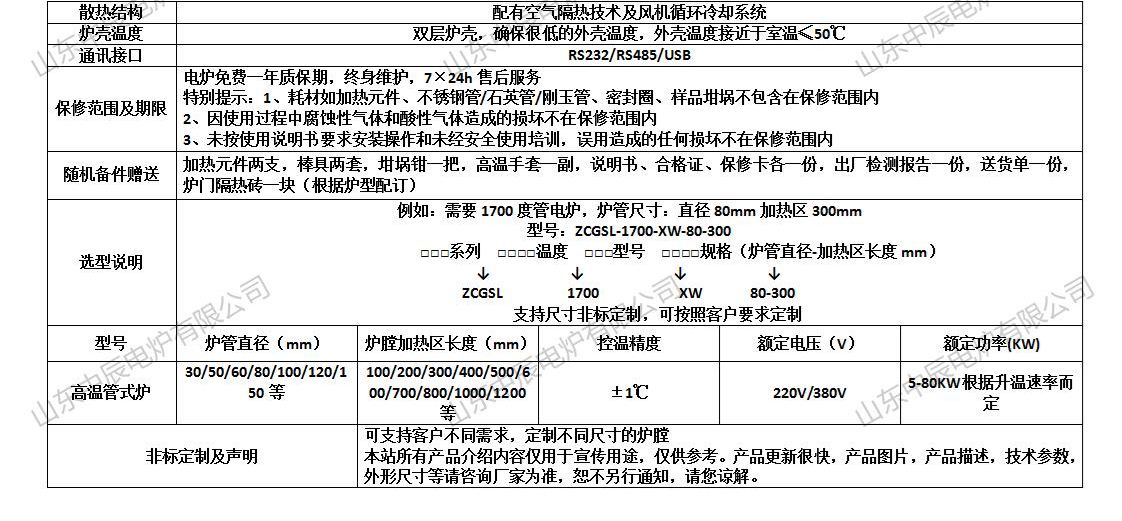 真空氣氛管式電阻爐